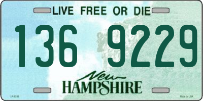 NH license plate 1369229