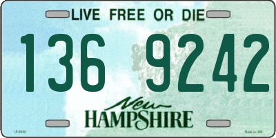 NH license plate 1369242