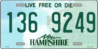 NH license plate 1369249