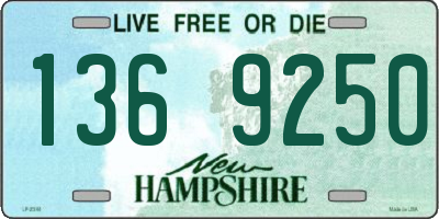 NH license plate 1369250
