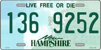 NH license plate 1369252