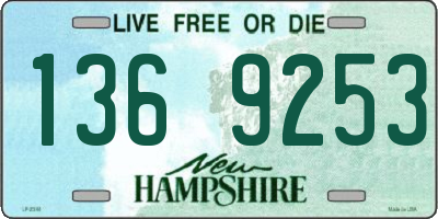 NH license plate 1369253