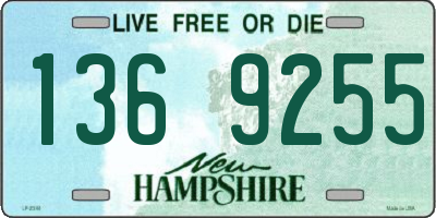 NH license plate 1369255