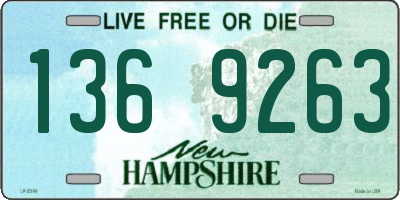 NH license plate 1369263