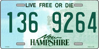 NH license plate 1369264
