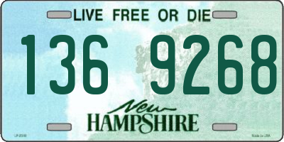 NH license plate 1369268