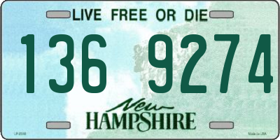 NH license plate 1369274