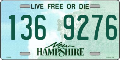NH license plate 1369276
