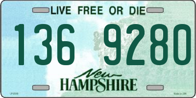 NH license plate 1369280