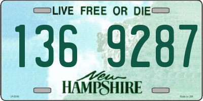 NH license plate 1369287
