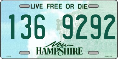 NH license plate 1369292