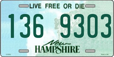 NH license plate 1369303