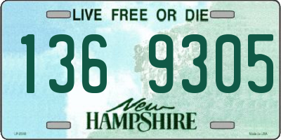 NH license plate 1369305