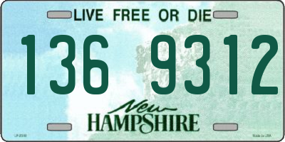 NH license plate 1369312