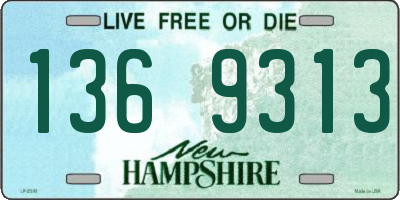 NH license plate 1369313