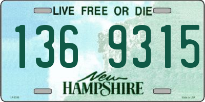 NH license plate 1369315