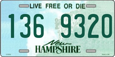 NH license plate 1369320