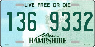 NH license plate 1369332