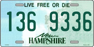 NH license plate 1369336