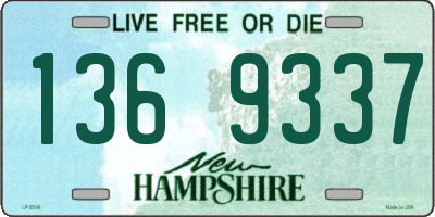 NH license plate 1369337