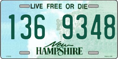 NH license plate 1369348