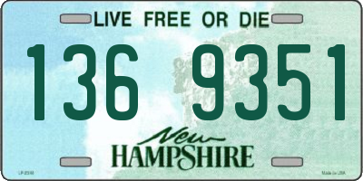 NH license plate 1369351