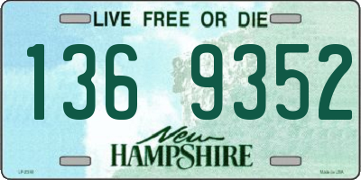 NH license plate 1369352