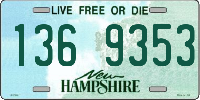 NH license plate 1369353