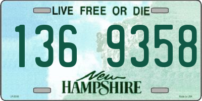 NH license plate 1369358