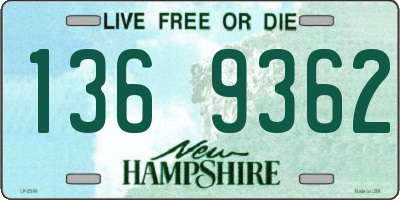 NH license plate 1369362