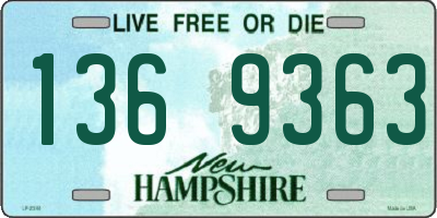 NH license plate 1369363