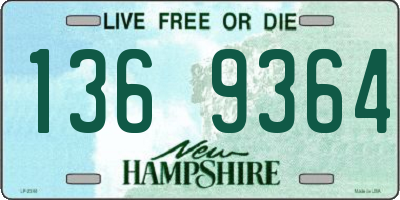 NH license plate 1369364