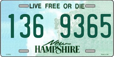 NH license plate 1369365