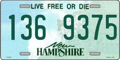NH license plate 1369375