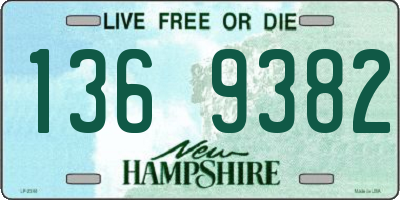 NH license plate 1369382