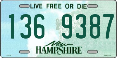 NH license plate 1369387