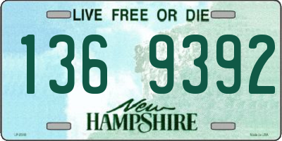NH license plate 1369392