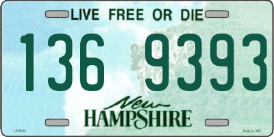 NH license plate 1369393