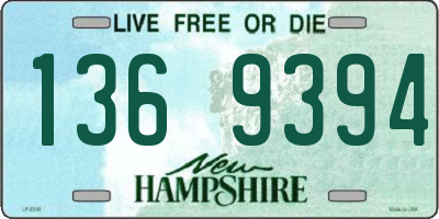 NH license plate 1369394