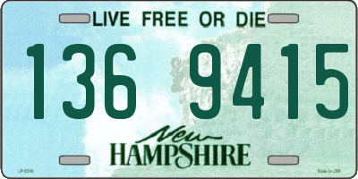 NH license plate 1369415