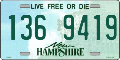 NH license plate 1369419