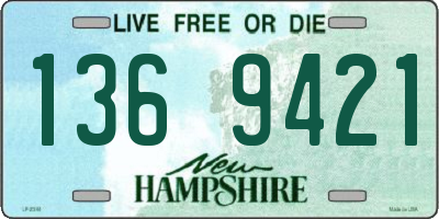 NH license plate 1369421