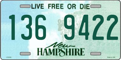 NH license plate 1369422
