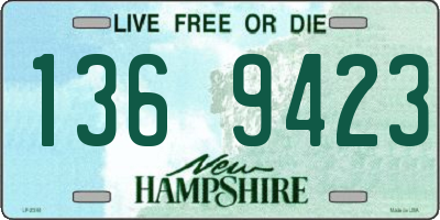 NH license plate 1369423