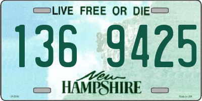 NH license plate 1369425