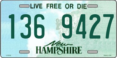 NH license plate 1369427