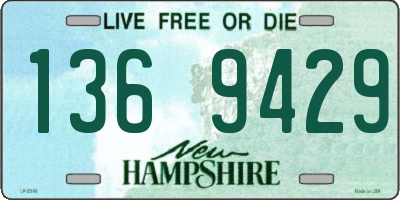 NH license plate 1369429