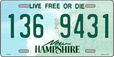 NH license plate 1369431