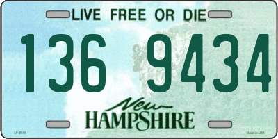 NH license plate 1369434