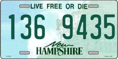 NH license plate 1369435